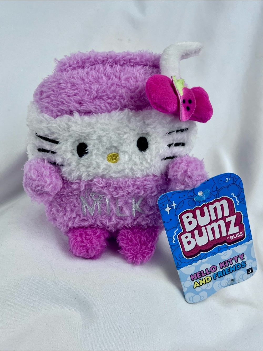 BumBumz Sanrio HELLO KITTY MILK Plush FoodTruckBumz Collectible Stuffed Animal